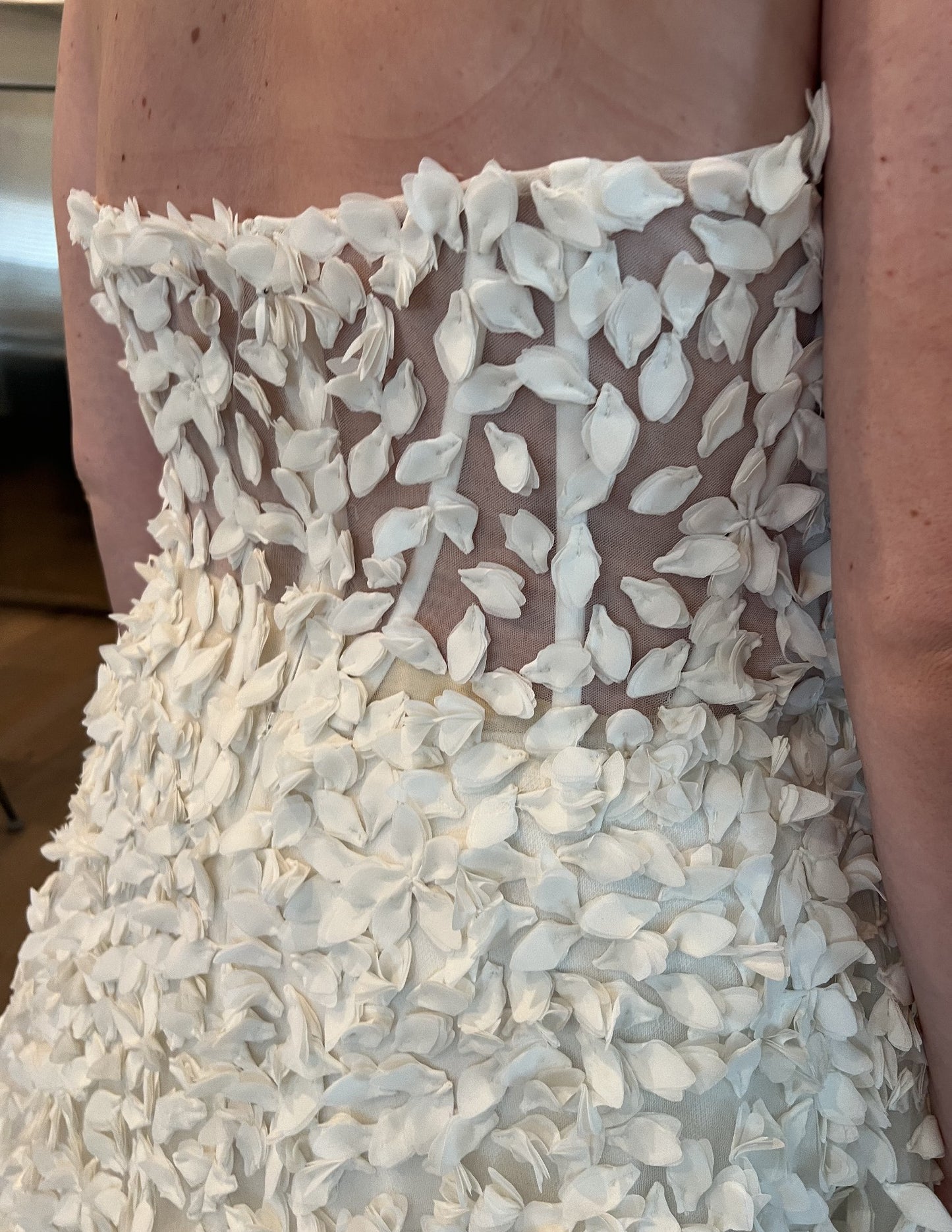 C2025-GM13 - strapless plus size a-line wedding gown