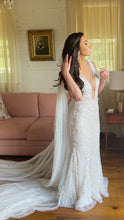C2023-B916 - Robe de mariée sexy sans manches ornée d'un col en V profond