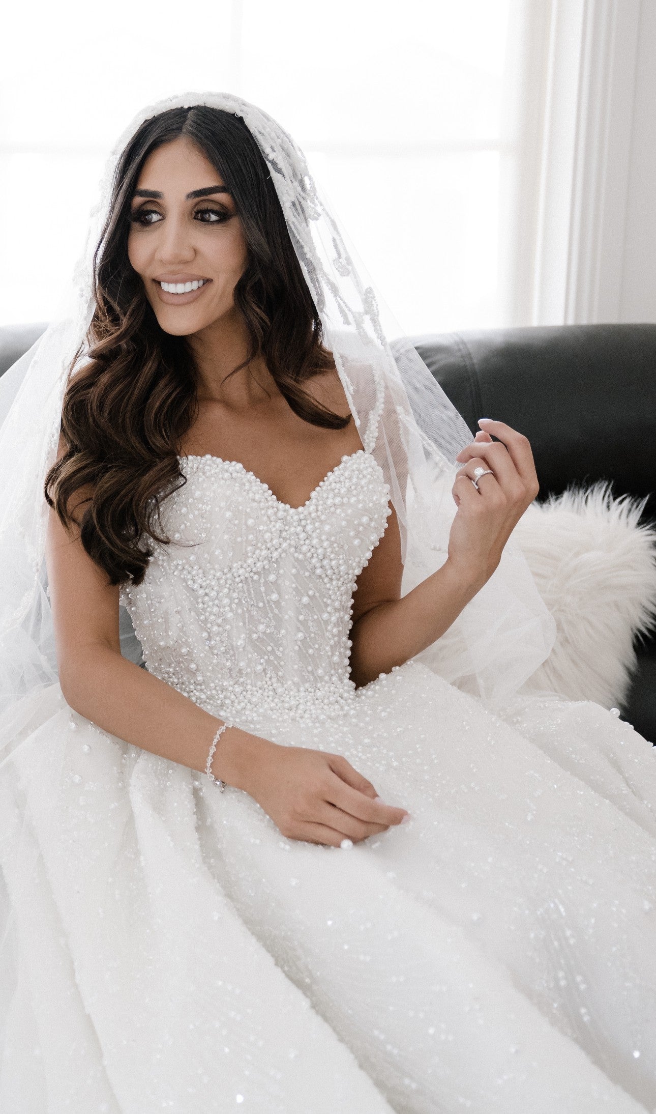 C2023-BGS13 - low back spaghetti strap beaded ball gown wedding dress style design