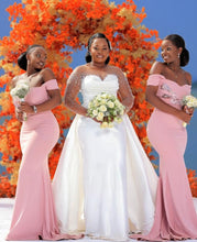 C2023-SLS751b - sheer long sleeve crystal beaded plus size wedding gown with detachable train