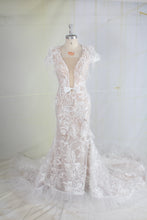 C2023-Ericka Laprell – short sleeve v-neck wedding gown inspired by berta bridal 18-102