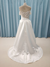 C2025-CDavis - plus size off the shoulder beaded bodice wedding gown