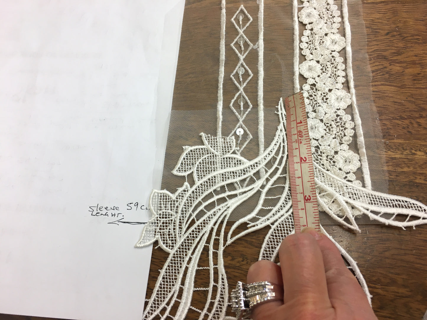 Style C2015-MJLS - replication of a long sleeve wedding gown inspired by Inbal Dror