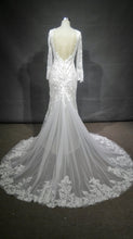 Style #C2017-Vidal: Berta inspired custom long sleeve wedding dress