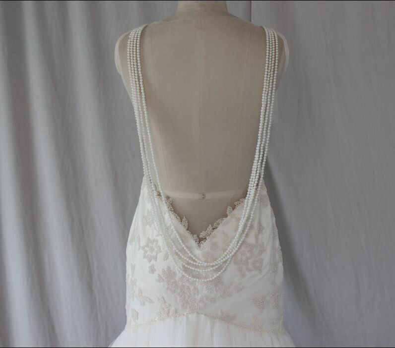 Style C2015Ali - Haute Couture Inspired backless Wedding Dress