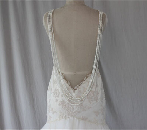 Style C2015Ali - Haute Couture Inspired backless Wedding Dress