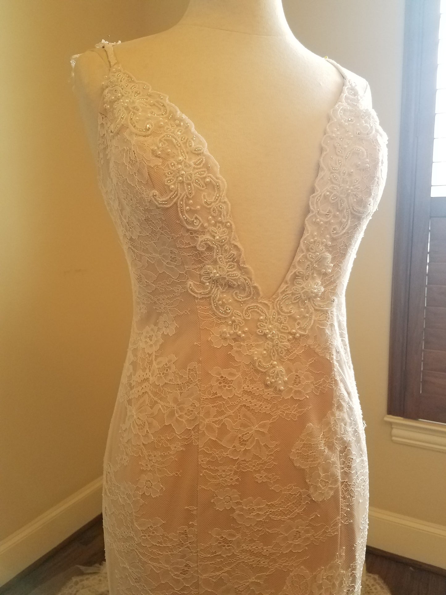 Style #C2015beck - Berta inspired wedding dress made of beaded lace