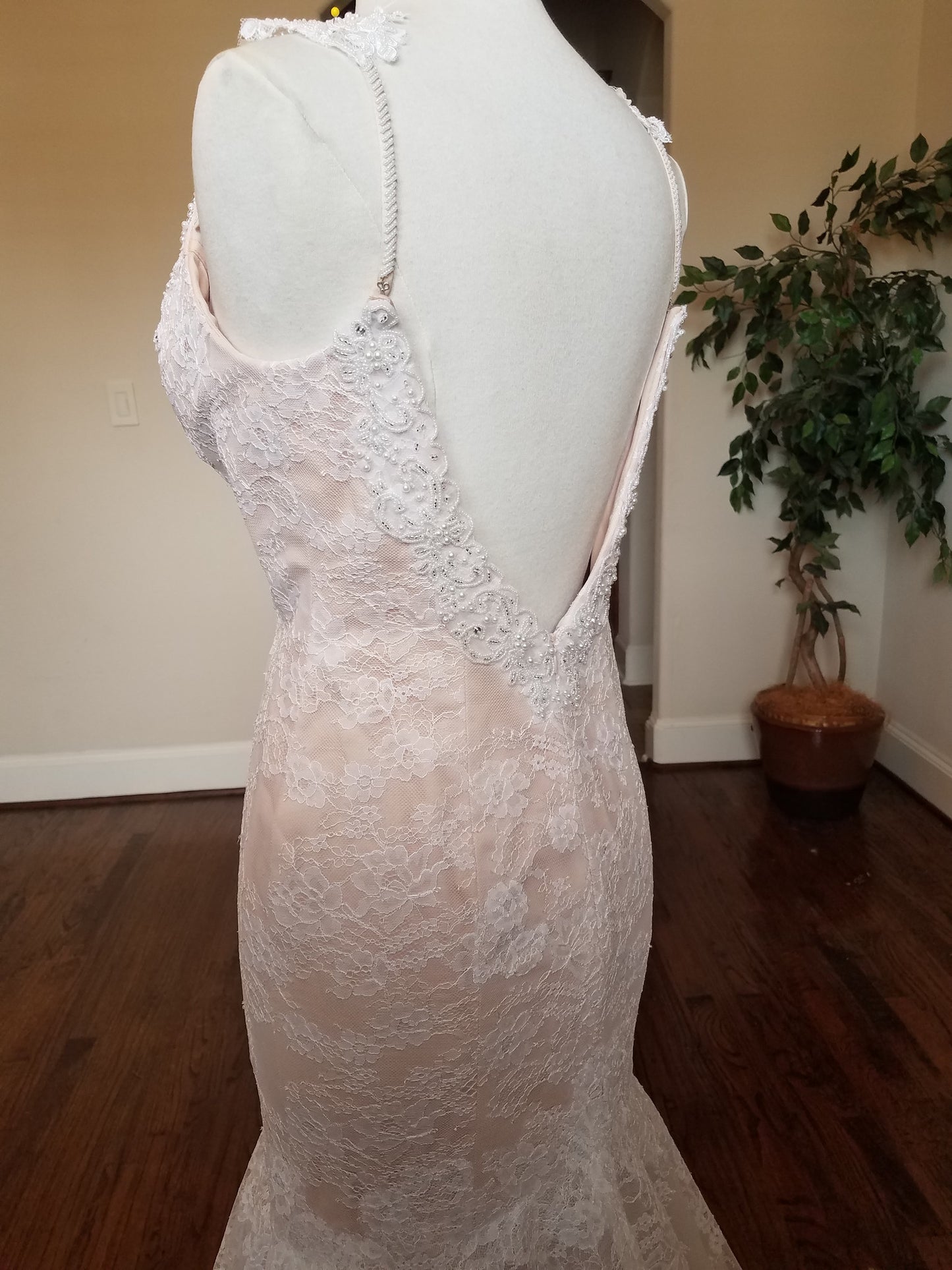 Style #C2015beck - Berta inspired wedding dress made of beaded lace