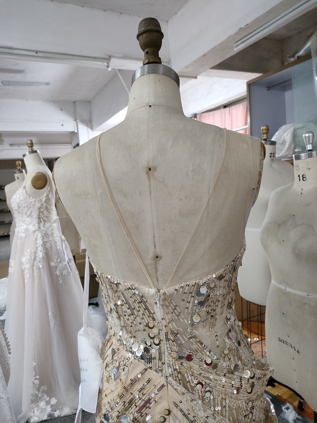 C2022-LFindlay Sheer sequin Prom Dress