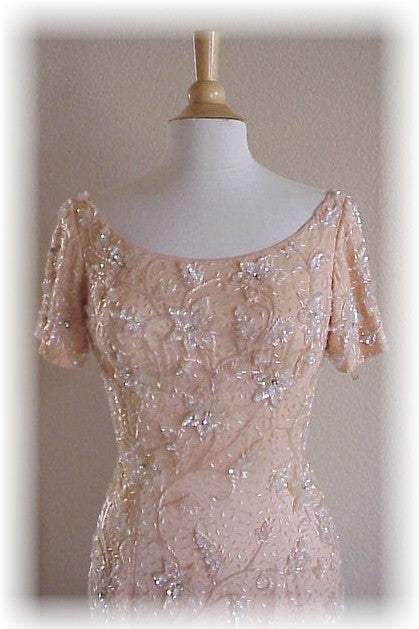 Style 2160 - Short sleeve mother of the bride evening dress