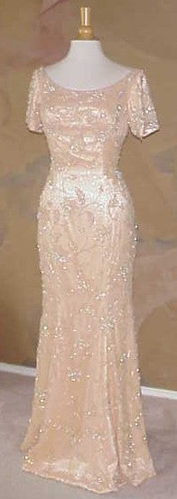 Style 2160 - Short sleeve mother of the bride evening dress