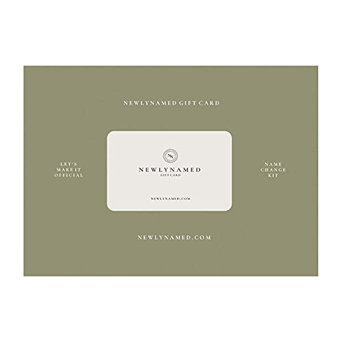 Tarjeta de regalo NewlyNamed Box - Kit de cambio de nombre personalizado después del matrimonio