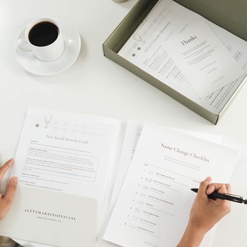 Tarjeta de regalo NewlyNamed Box - Kit de cambio de nombre personalizado después del matrimonio