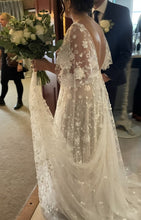 C2023-SSO551 - sheer elbow length long sleeve plus size wedding gown