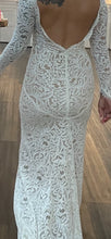 C2023-MLS44 - modest long sleeve backless wedding gown