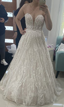 C2023-SAL312 - strapless a-line beaded wedding gown