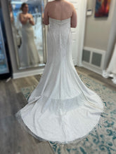 C2022-spl vestido de novia de talla grande, sin tirantes, con cuentas y ajuste a vuelo