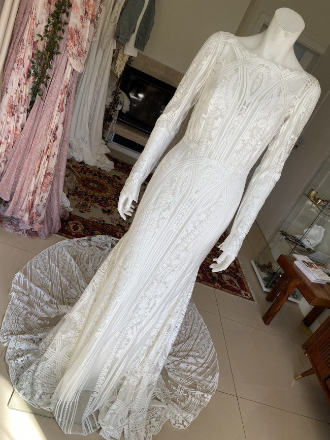 C2022-RE811 - Robe de mariée unique de style vintage