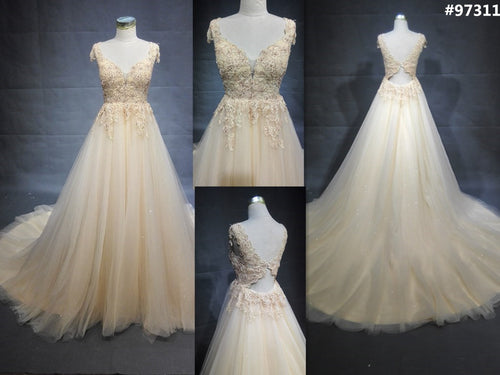 Style #97311 Backless plus size wedding gowns