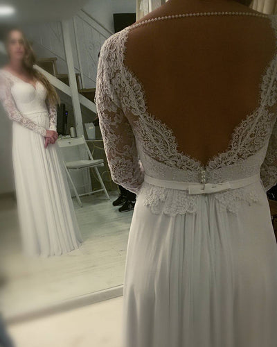 Style 9d65 - backless plus size wedding dresses -