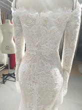 Style C2017-Colon - Off the shoulder long sleeve wedding gown inspired by Ester Couture