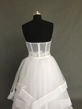 Strapless Sheer Skirt Wedding Dress