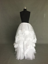 Strapless Sheer Skirt Wedding Dress