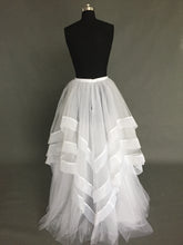 Strapless Sheer Skirt Wedding Dress