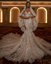 C2022-VB88 - vestido de novia ajustado a vuelo sin tirantes con cuentas de cristal de Swarovski