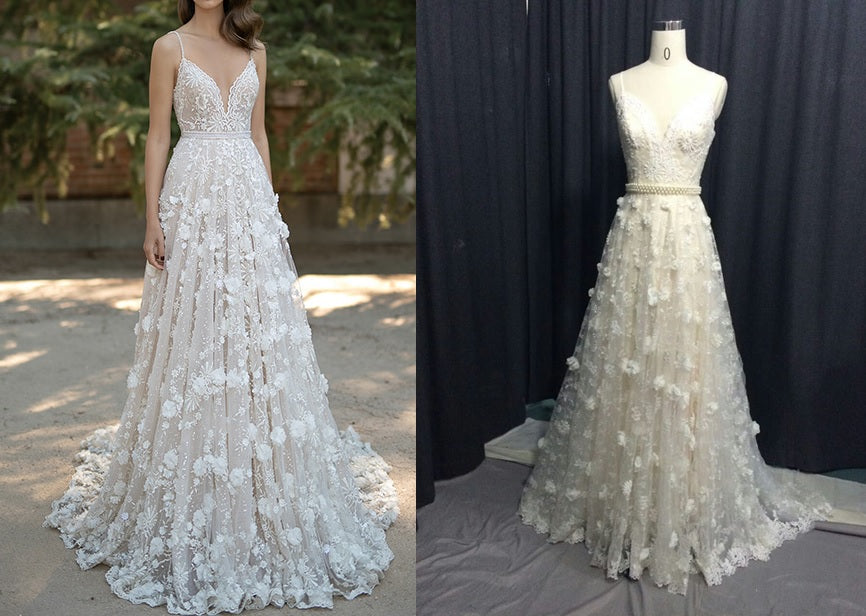 Style DC16-23 - Replica of a couture a-line wedding gown