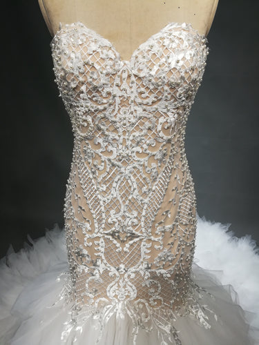 Style C2017hurst - Strapless fit-and-flare wedding dress inspired by Jaton Couture