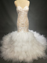 Estilo C2017hurst - Vestido de novia sin tirantes, ajustado y con vuelo, inspirado en Jaton Couture