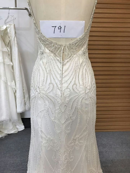 Style #791 - Beaded white wedding dress from Darius
