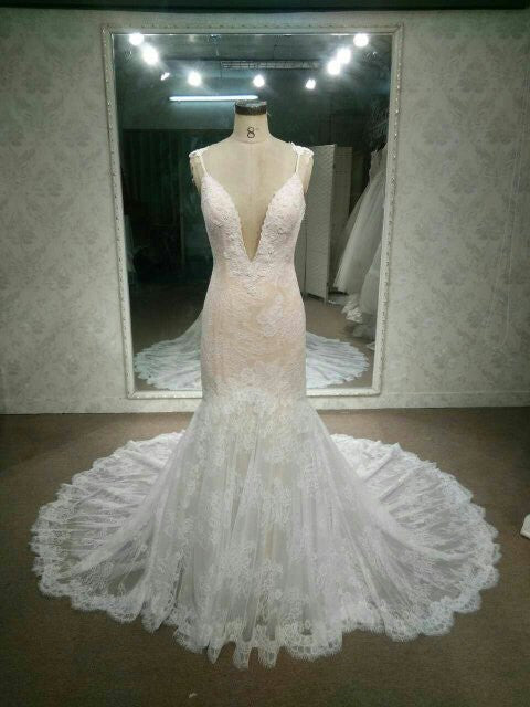 Style #C2015beck - Berta inspired wedding dress made of beaded lace