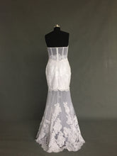 Strapless Sheer Skirt Wedding Dress