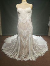 Style #C2017-Mel - Spaghetti Strap plus size lace wedding dress