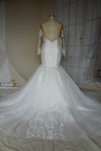 Style C2021-Shermaine - Plus Size wedding gown with sheer neck and sleeves