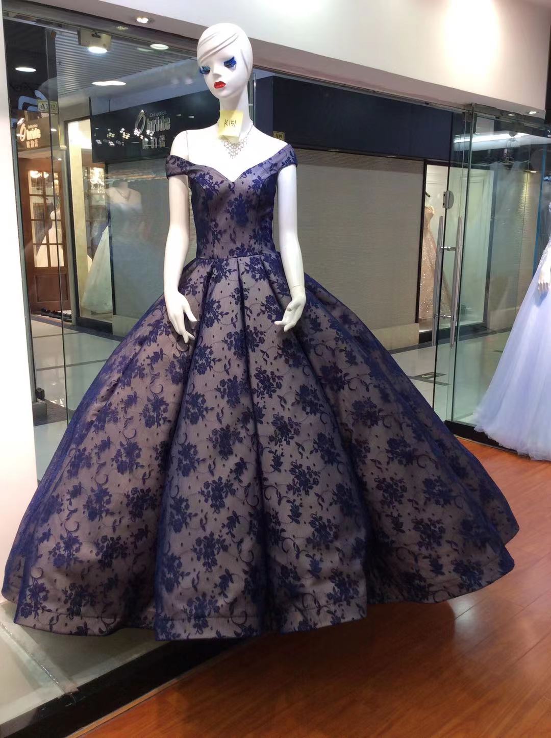 Style DOL26 - Off the shoulder formal ball gown